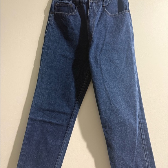 Vintage Bootleg Levi's Men's Dark Blue Straight-Leg Denim Jeans - Picture 6 of 7